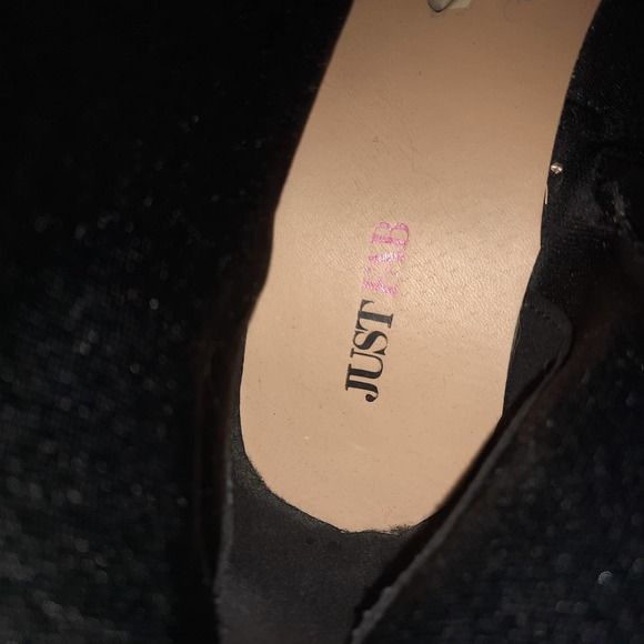 Just Fab Ardera Black Faux Leather, Buckle Straps Inside zip knee high boots 7 - Picture 8 of 9